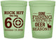 Custom Birthday 16 oz Glow In The Dark Cups - 60th Gone Fishing | 20126
