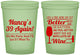 Custom Birthday 16 oz Glow In The Dark Cups - 40th Wine | 20154