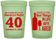 Custom Birthday 16 oz Glow In The Dark Cups - 40th Wine | 20155