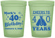 Custom Birthday 16 oz Glow In The Dark Cups - Cheers To 40 Years | 20162