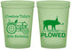 Custom Birthday 16 oz Glow In The Dark Cups - 30th Get Plowed | 20166