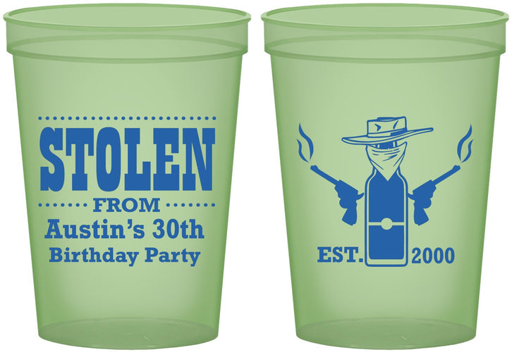 Custom Birthday 16 oz Glow In The Dark Cups - 30th | 20194