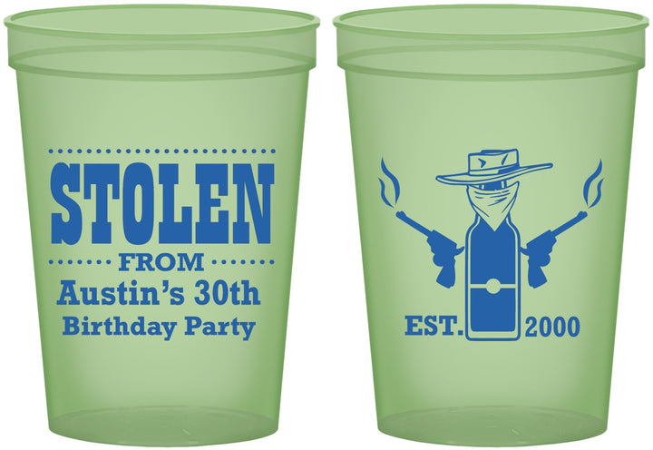 Custom Birthday 16 oz Glow In The Dark Cups - 30th | 20194