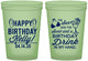 Custom Birthday 16 oz Glow In The Dark Cups - Sun Sand Drink Hand | 20202