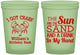 Custom Birthday 16 oz Glow In The Dark Cups - Sun Sand Drink Hand | 20205