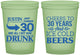 Custom Birthday 16 oz Glow In The Dark Cups - Cheers To 30 Years | 20219