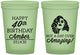 Custom Birthday 16 oz Glow In The Dark Cups - 40th | 20222