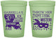 Custom Birthday 16 oz Glow In The Dark Cups - 30th Mardi Gras | 20246