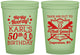 Custom Birthday 16 oz Glow In The Dark Cups - 50th Baseball | 20252