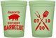 Custom Birthday 16 oz Glow In The Dark Cups - Barbeque Bbq | 20253