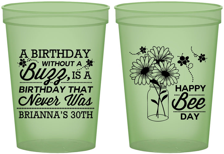 Custom Birthday 16 oz Glow In The Dark Cups - 30th | 20255