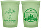 Custom Wedding 16 oz Glow In The Dark Cups - The Hunt Is Over | 203
