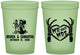 Custom Wedding 16 oz Glow In The Dark Cups - Mr And Mrs Skeleton | 204