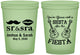 Custom Wedding 16 oz Glow In The Dark Cups - Siesta Fiesta Sr Sra | 208