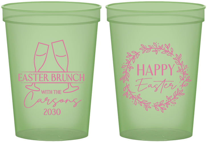 Custom Easter 16 oz Glow In The Dark Cups - Brunch | 210015