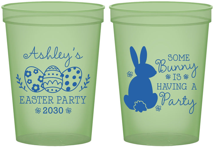 Custom Easter 16 oz Glow In The Dark Cups - Bunny Eggs | 210017