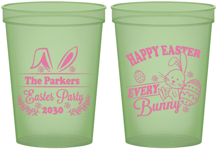 Custom Easter 16 oz Glow In The Dark Cups - Bunny Eggs | 210019