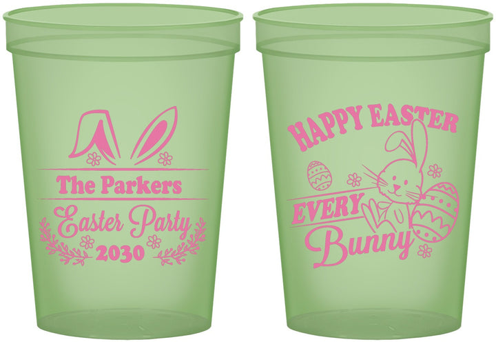 Custom Easter 16 oz Glow In The Dark Cups - Bunny Eggs | 210019