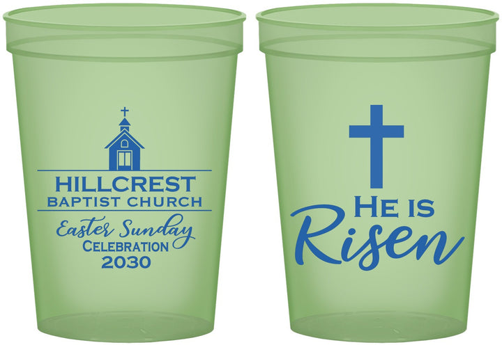 Custom Easter 16 oz Glow In The Dark Cups - Easter Sunday | 210021