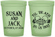 Custom Wedding 16 oz Glow In The Dark Cups - Til Death Do Us Part | 213