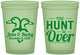 Custom Wedding 16 oz Glow In The Dark Cups - The Hunt Is Over Duck | 217
