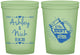 Custom Wedding 16 oz Glow In The Dark Cups - The Hunt Is Over Mason Jar | 218