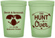 Custom Wedding 16 oz Glow In The Dark Cups - The Hunt Is Over Deer | 220