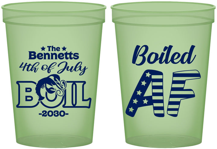 Custom 4th Of July 16 oz Glow In The Dark Cups - Crawfish Boil | 220017