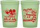 Custom 4th Of July 16 oz Glow In The Dark Cups - Fireworks Beach | 220026