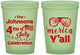 Custom 4th Of July 16 oz Glow In The Dark Cups - Merica Yall | 220034