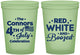 Custom 4th Of July 16 oz Glow In The Dark Cups - Red White Booze | 220045