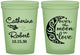 Custom Wedding 16 oz Glow In The Dark Cups - Over The Moon In Love | 224