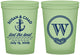 Custom Wedding 16 oz Glow In The Dark Cups - Monogram Nautical | 226