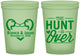 Custom Wedding 16 oz Glow In The Dark Cups - The Hunt Is Over Duck | 227