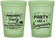 Custom Awareness 16 oz Glow In The Dark Cups - Party Like A Survivor | 230003