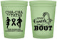 Custom Awareness 16 oz Glow In The Dark Cups - Give Cancer A Boot | 230011