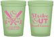 Custom Awareness 16 oz Glow In The Dark Cups - Baseball Strick Out | 230016