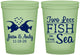 Custom Wedding 16 oz Glow In The Dark Cups - Two Less Fish In The Sea | 231