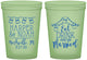 Custom Wedding 16 oz Glow In The Dark Cups - Eat Drink Be Married | 235