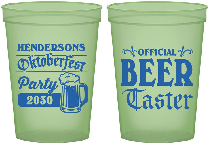Custom Oktoberfest 16 oz Glow In The Dark Cups - Beer Taster | 240000
