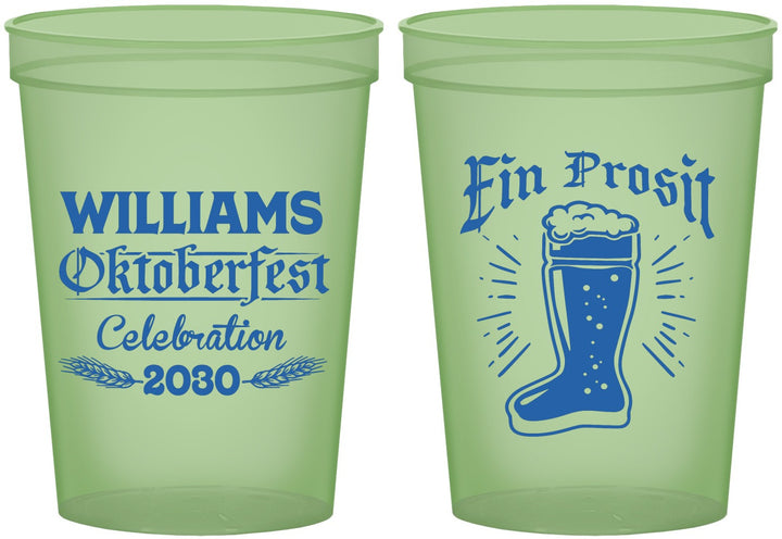Custom Oktoberfest 16 oz Glow In The Dark Cups - Ein Prosit | 240003