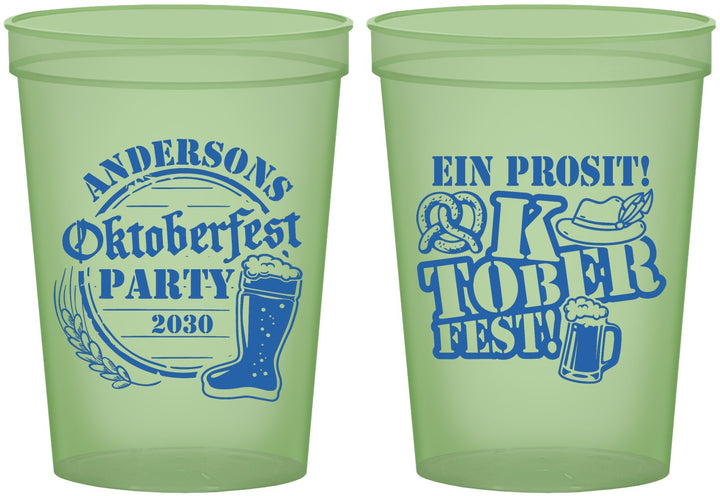 Custom Oktoberfest 16 oz Glow In The Dark Cups - Ein Prosit | 240005