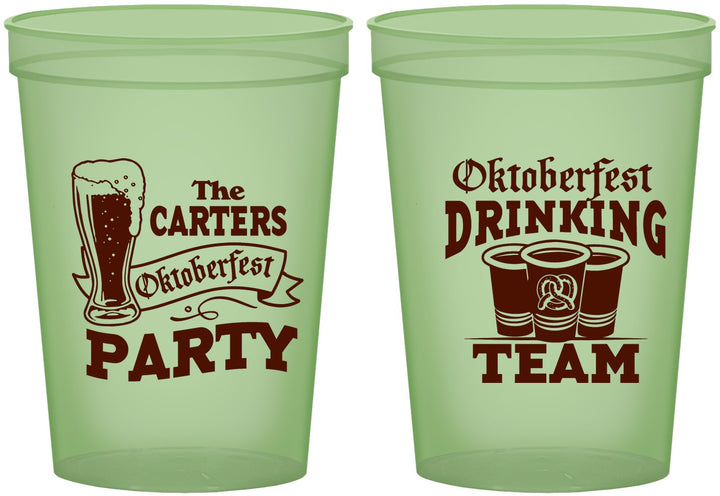 Custom Oktoberfest 16 oz Glow In The Dark Cups - Drinking Team | 240018