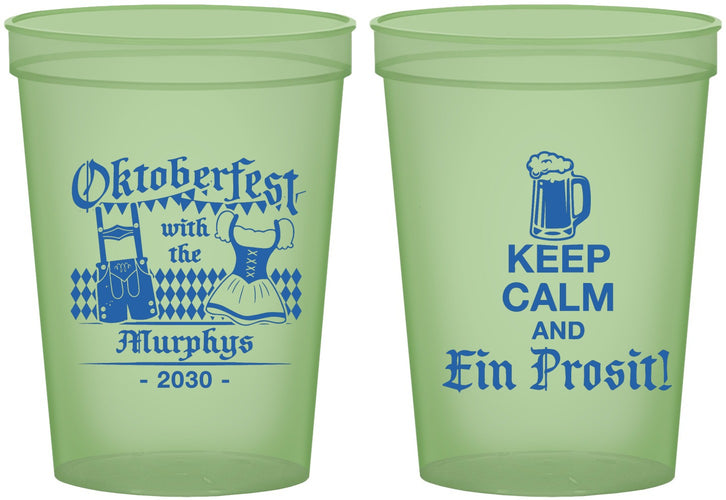 Custom Oktoberfest 16 oz Glow In The Dark Cups - Ein Prosit | 240019