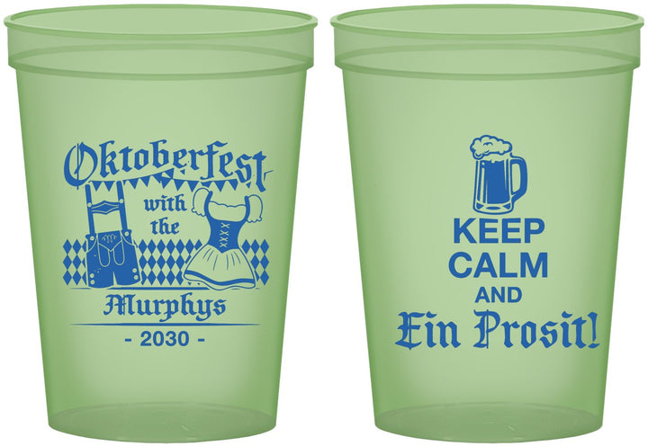Custom Oktoberfest 16 oz Glow In The Dark Cups - Ein Prosit | 240019