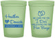 Custom Wedding 16 oz Glow In The Dark Cups - I Do Free Booze | 243