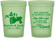 Custom Wedding 16 oz Glow In The Dark Cups - Farmer Tractor | 244