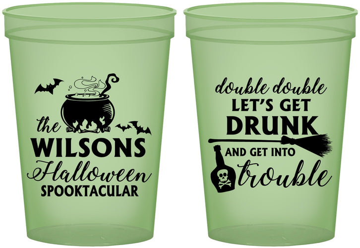 Custom Halloween 16 oz Glow In The Dark Cups - Witch | 250011