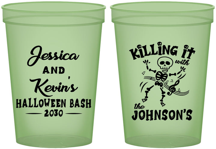 Custom Halloween 16 oz Glow In The Dark Cups - Skeleton | 250017