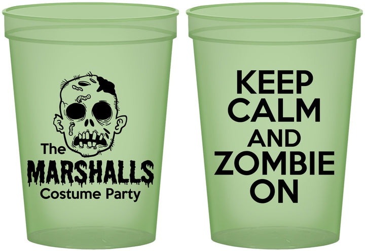 Custom Halloween 16 oz Glow In The Dark Cups - Zombie | 250018
